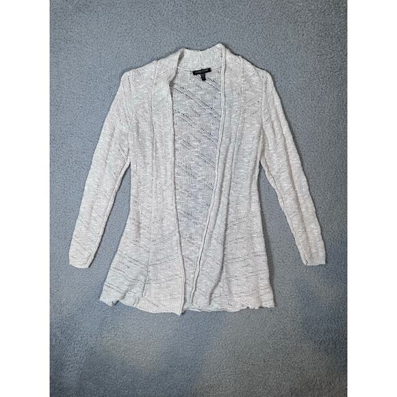 Eileen Fisher Linen Knit Cardigan Open Women’s Petite Small Oatmeal Boho Natural - Picture 11 of 12